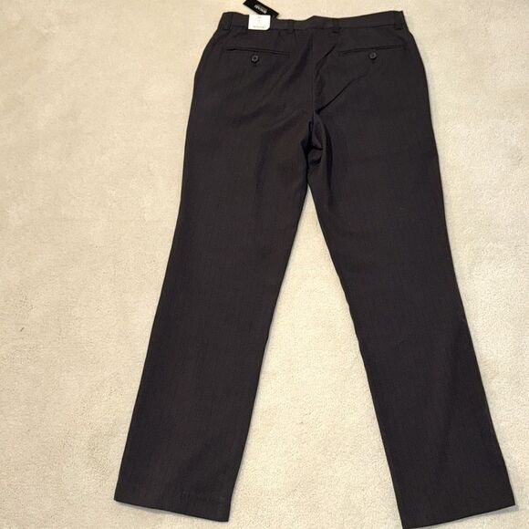 Bogari Dress Pants Mens Size 34 x 32 NWT Brown  Trousers Flat Front Career - Picture 7 of 9